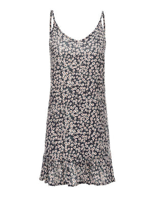 Women's Hippie Floral Sunflower Spaghetti Strapped Beach Dress | S-XXL | 3 Colours