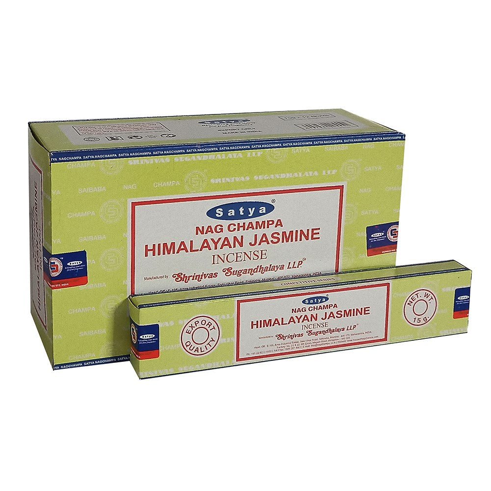 Satya Himalayan Jasmine Incense Sticks - 180g Box
