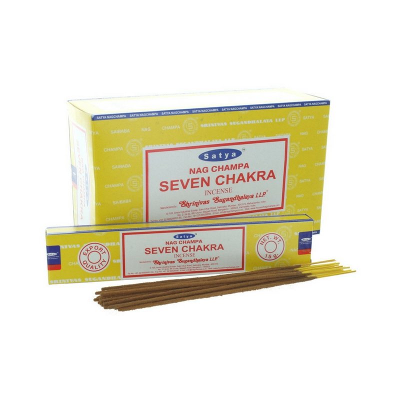 Satya Seven Chakra Incense Sticks - 180 Grams