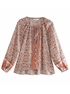 Casual Bohemian Styled Hippie Blouse Top | S-L | 2 Colours