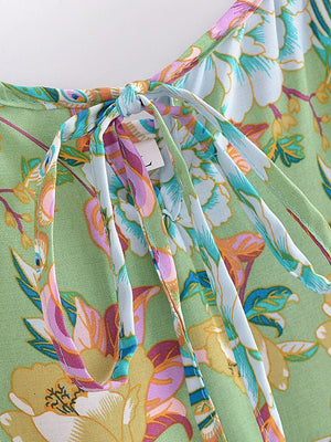 Women's Chik Peacock Spaghetti Summer Dress | S-L