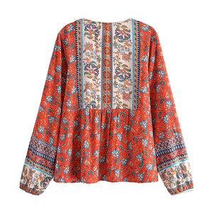 Women's Hippie & Bohemian Styled Loose Bouse | S-L | Two Colours
