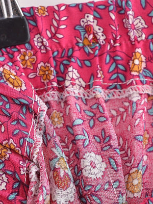 Long Bohemian Dress | S-L | Green & Red Available