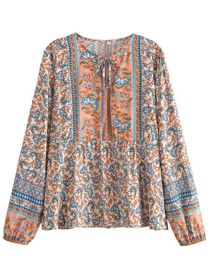 Women's Hippie & Bohemian Styled Loose Bouse | S-L | Two Colours