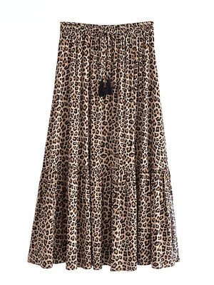 Long Leopard Printed Bohemian Dress | S-XL