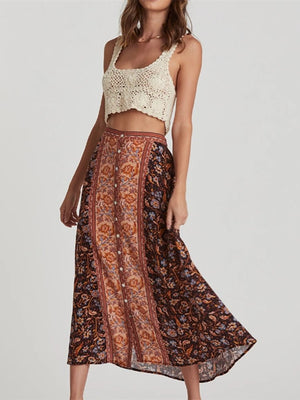 Real Hippie Long Maxi Bohemian Skirt | High Waisted | S-L | Various Colours