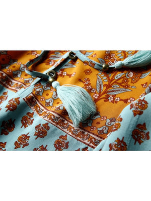 Relaxed Vintage Styled Hippie Blouse Top | S-L | 2 Colours