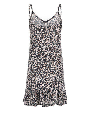 Women's Hippie Floral Sunflower Spaghetti Strapped Beach Dress | S-XXL | 3 Colours