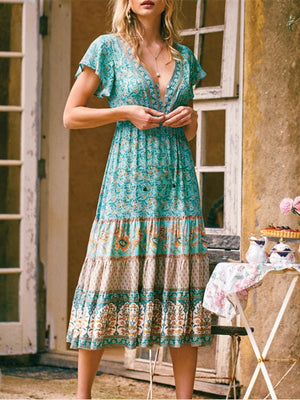 Beautiful Hippie Styled Long Dress | S-L | 3 Colours Available