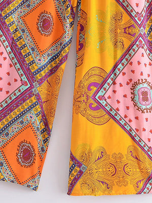 Women's Bohemian Hippie Styled Loose Long Pants | Comfortable Fit | S-L | Various Designs