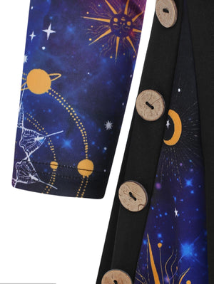 Women's Hippie Festival Dresss | Tie Dye Foldover | S-XXXXXL