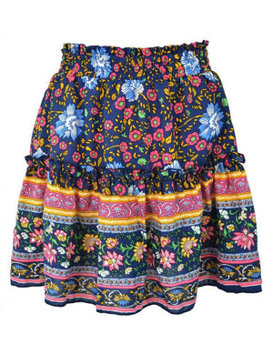 Vintage Styled Hippie Flower Skirt | Various Colours | S-L