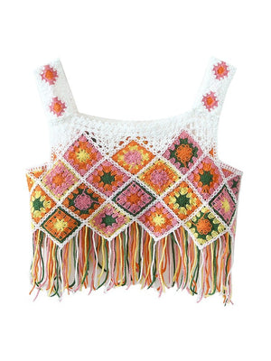 Hippie Styled Festival Crop Top | Various Colours | Free Size