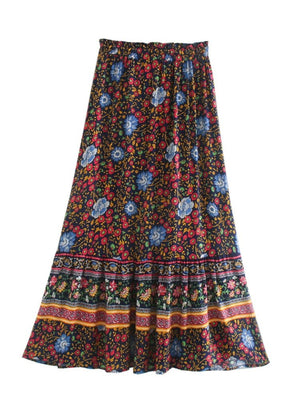 Women's Hippie Bohemian Skirt | Summer Styled | M-L