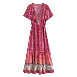 Beautiful Hippie Styled Long Dress | S-L | 3 Colours Available