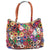 Oversized Genuine Leather Multicolor Flower Handbag - Various Colours