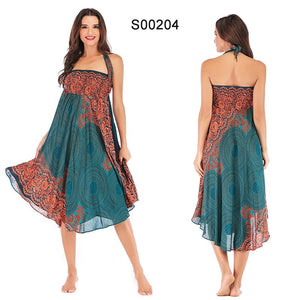 Women's Versatile Bohemian Forrest Dancer Skirt Dress | Dual Purpose | Free Size
