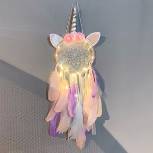Cute Girls Unicorn Dream Catchers | Various Styles | Fairy Light Options Available