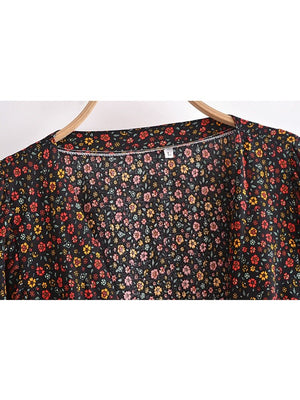 Women's Bohemian Blouse Bow Crop Top | Beach Summer Top | S-L
