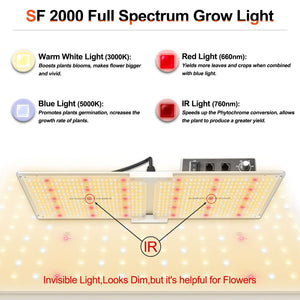 Spider Farmer LED Grow Light - SF2000