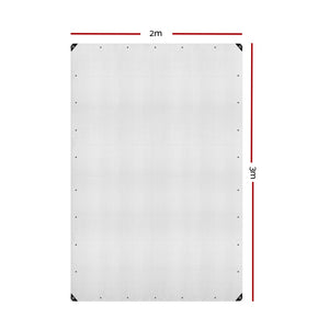 Instahut 2x3m Tarp Camping Tarps Poly Tarpaulin Heavy Duty Cover 135gsm Clear