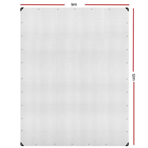 Instahut 9x12m Tarp Camping Tarps Poly Tarpaulin Heavy Duty Cover 135gsm Clear