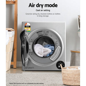 5kg Tumble Dryer | Fully Auto Wall Mount | Silver