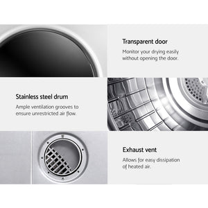 5kg Tumble Dryer | Fully Auto Wall Mount | White