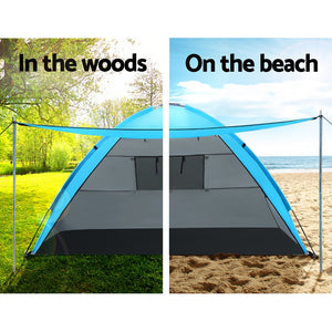 Weisshorn Camping Tent - Beach Tents Sun Shade Shelter | 2-4 Person