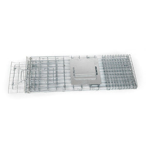 Set of 2 Humane Animal Trap Cage 66 x 23 x 25cm - Silver