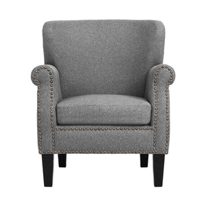 Comfortable Linen Fabric Arm Chair