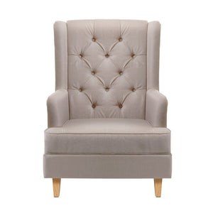 Beige Recliner Rocking Armchair