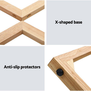 Beige Round Wooden Coffee Table / Side Table