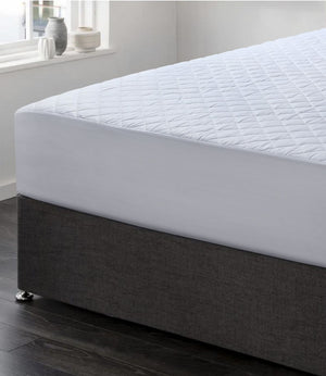 Double Size Mattress Protector | 50cm Deep | Quilted | 100% Cotton | Waterproof