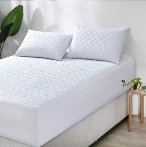 Single Size Mattress Protector | 50cm Deep | Quilted | 100% Cotton | Waterproof