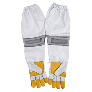 Beekeeping Bee Gloves Cow Hide Ventilated Heavy Duty Gloves S