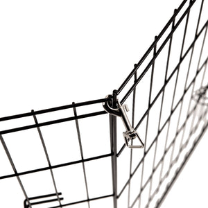 4Paws 8 Panel Playpen | Puppy Exercise Fence Cage | Black | All Sizes Available