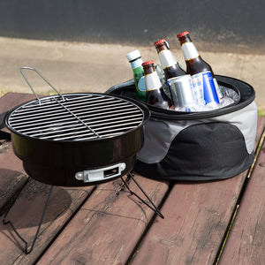 Havana Outdoors 2-IN-1 BBQ Grill Cooler Set