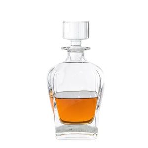 Oval Whiskey Decanter Bottle Set | Novare Whiskey Glasses