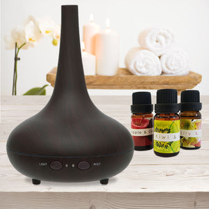 Dark Wood Grain Aromatherapy Diffuser - 200ml