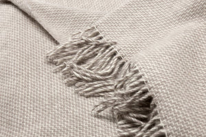 Cambridge Throw - 100% NZ Wool - Silver