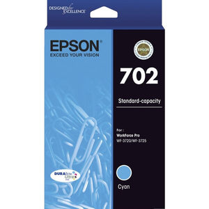Epson 702 | Cyan Ink | Durabrite | WF-3720 WF-3725