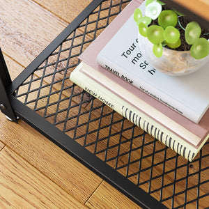 2-Tier Side Table / Beside Table With Mesh Bottom