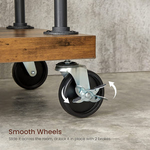 Clothing Garment 5 Tier Rack With Wheels