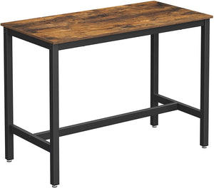 Solid Metal Framed Bar Table - 120 x 60 x 90 cm