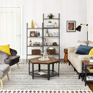 Unique 5-Tier Bookshelf Rack