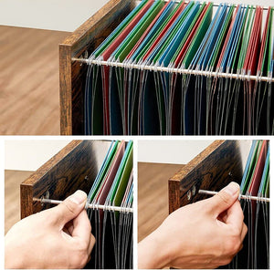 Rustic A4 3-Drawer Filing Cabinet