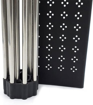 Large Stainless Steel Roll Up Dish Drying Rack with Utensil Holder