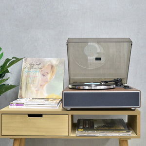 mbeat Hi-Fi Turntable with Built-In Bluetooth Receiving Speaker