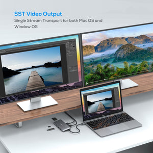 mbeat Elite X11 Dual HDMI USB-C Docking Station